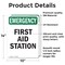 Signmission First Aid Station, 10 in W x Rectangle, Vinyl Decal OS-2PACK-EM-D-1014-V-10496 - alternate 4